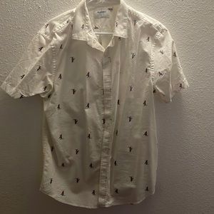 old navy patterned button up